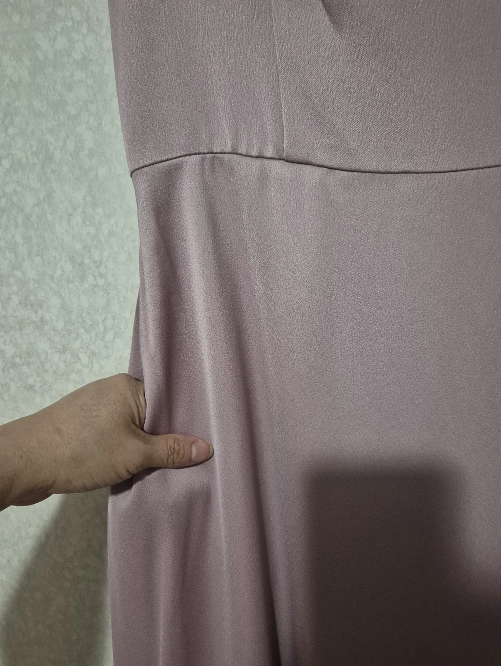 NWT David's Bridal Quartz Scoop Neck Spag Slip-Style Maxi Dress..Size:6 - Picture 5 of 14